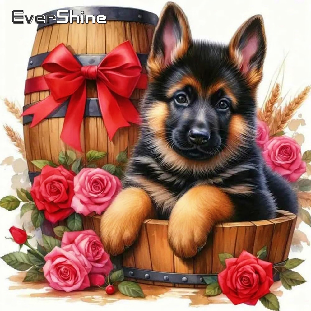 エバーシャイン ダイヤモンドモザイク 犬の絵 クロスステッチ - Woodworking Resin のレビューと価格