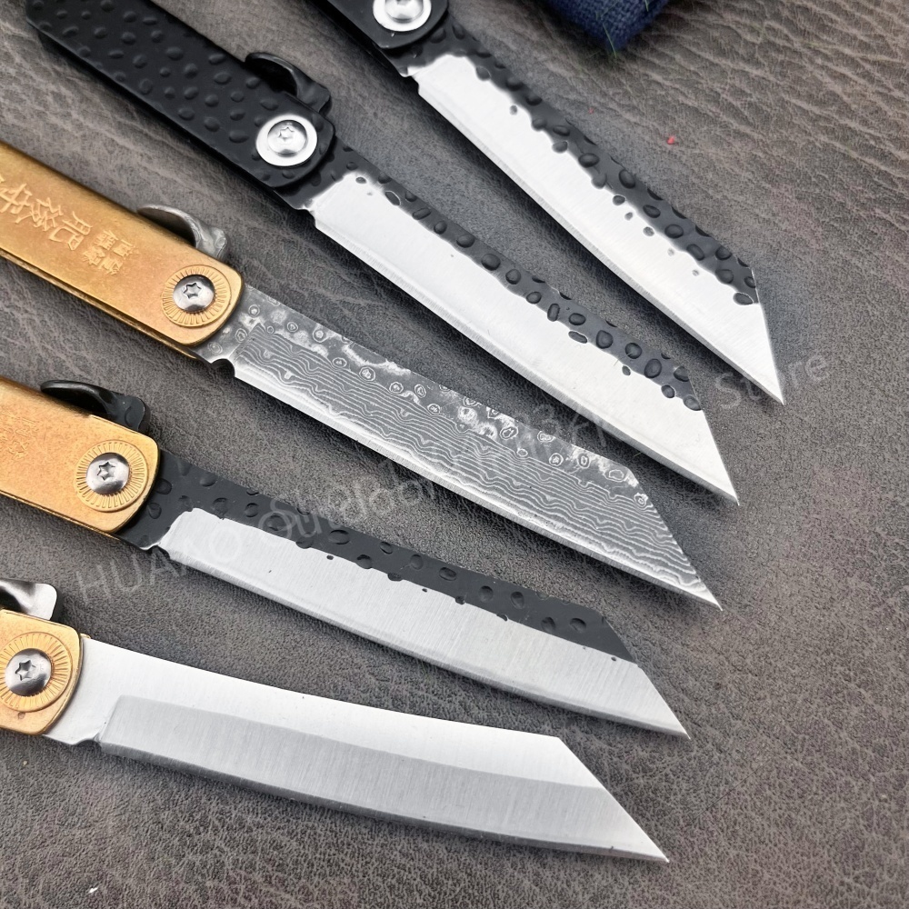 小さなヒゴノカミ日本折りたたみナイフポケットナイフ鍛造刃シャ - Woodworking In Japanese のレビューと価格
